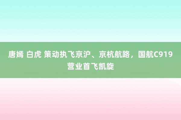 唐嫣 白虎 策动执飞京沪、京杭航路，国航C919营业首飞凯旋