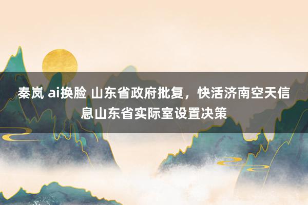 秦岚 ai换脸 山东省政府批复，快活济南空天信息山东省实际室设置决策