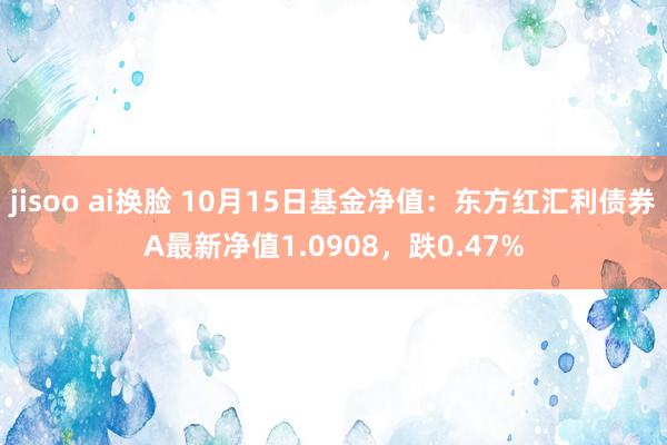 jisoo ai换脸 10月15日基金净值：东方红汇利债券A最新净值1.0908，跌0.47%