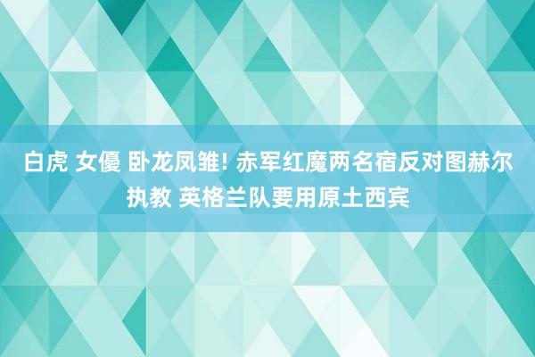 白虎 女優 卧龙凤雏! 赤军红魔两名宿反对图赫尔执教 英格兰队要用原土西宾