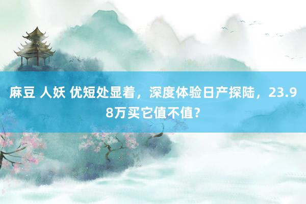 麻豆 人妖 优短处显着，深度体验日产探陆，23.98万买它值不值？